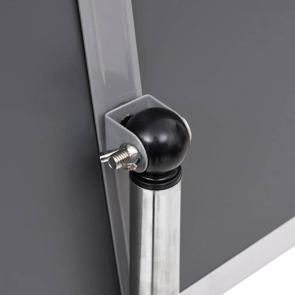 Posterstandaards 2 pcs Zilver 32.7 x 24 x 108 cm Aluminium