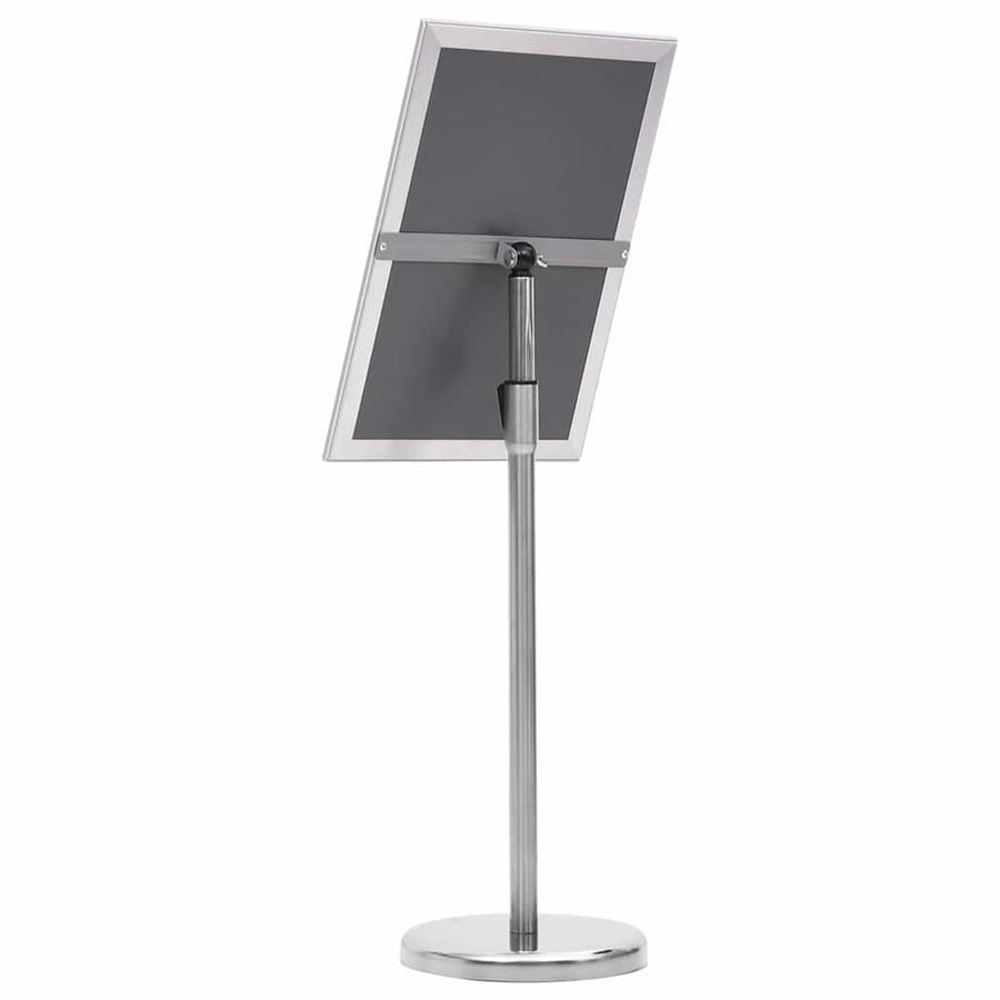 Posterstandaards 2 pcs Zilver 32.7 x 24 x 108 cm Aluminium
