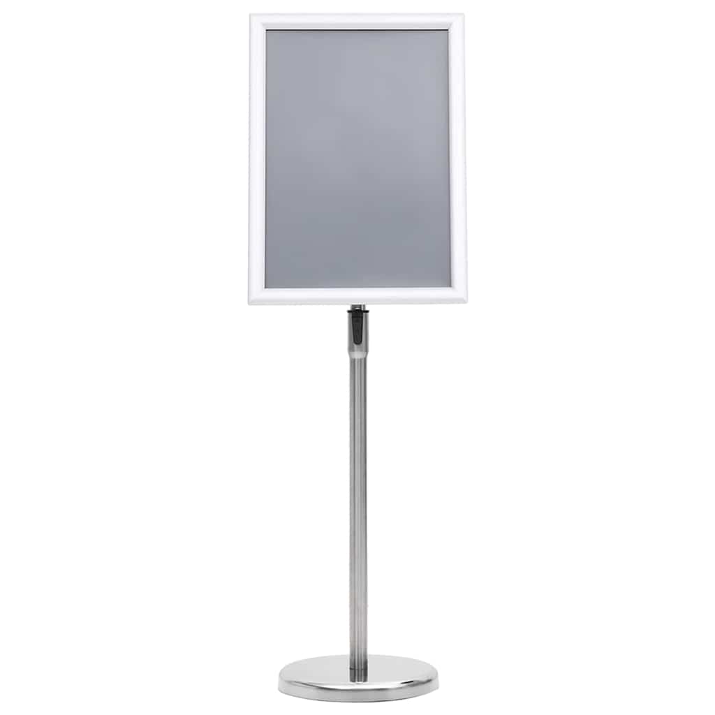 Posterstandaards 2 pcs Zilver 32.7 x 24 x 108 cm Aluminium