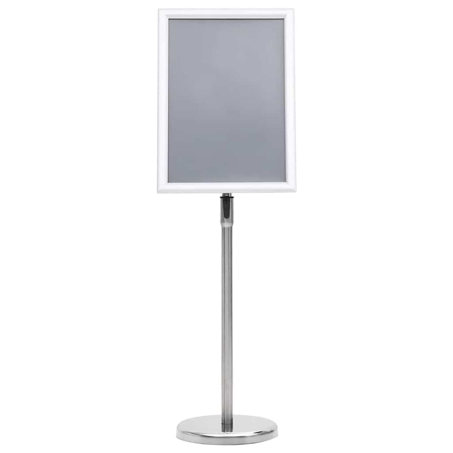 Posterstandaards 2 pcs Zilver 32.7 x 24 x 108 cm Aluminium