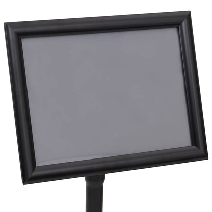 Posterstandaards 2 pcs Zwart 32.7 x 24 x 108 cm Aluminium
