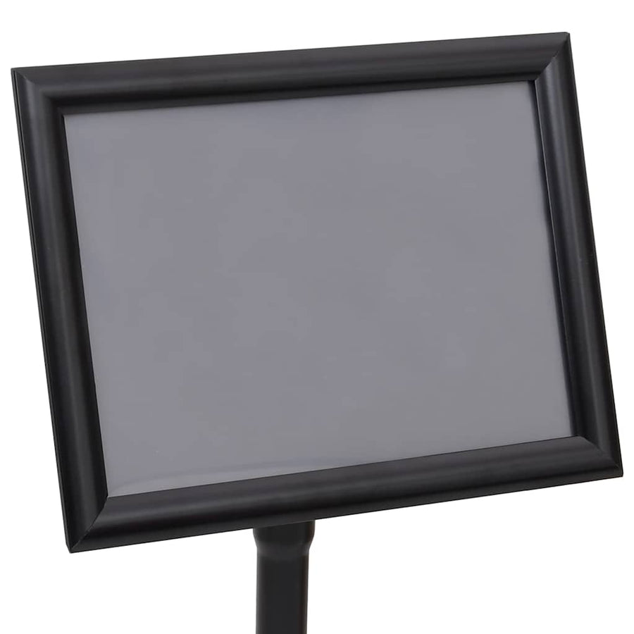 Posterstandaards 2 pcs Zwart 32.7 x 24 x 108 cm Aluminium