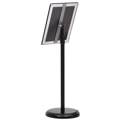 Posterstandaards 2 pcs Zwart 32.7 x 24 x 108 cm Aluminium