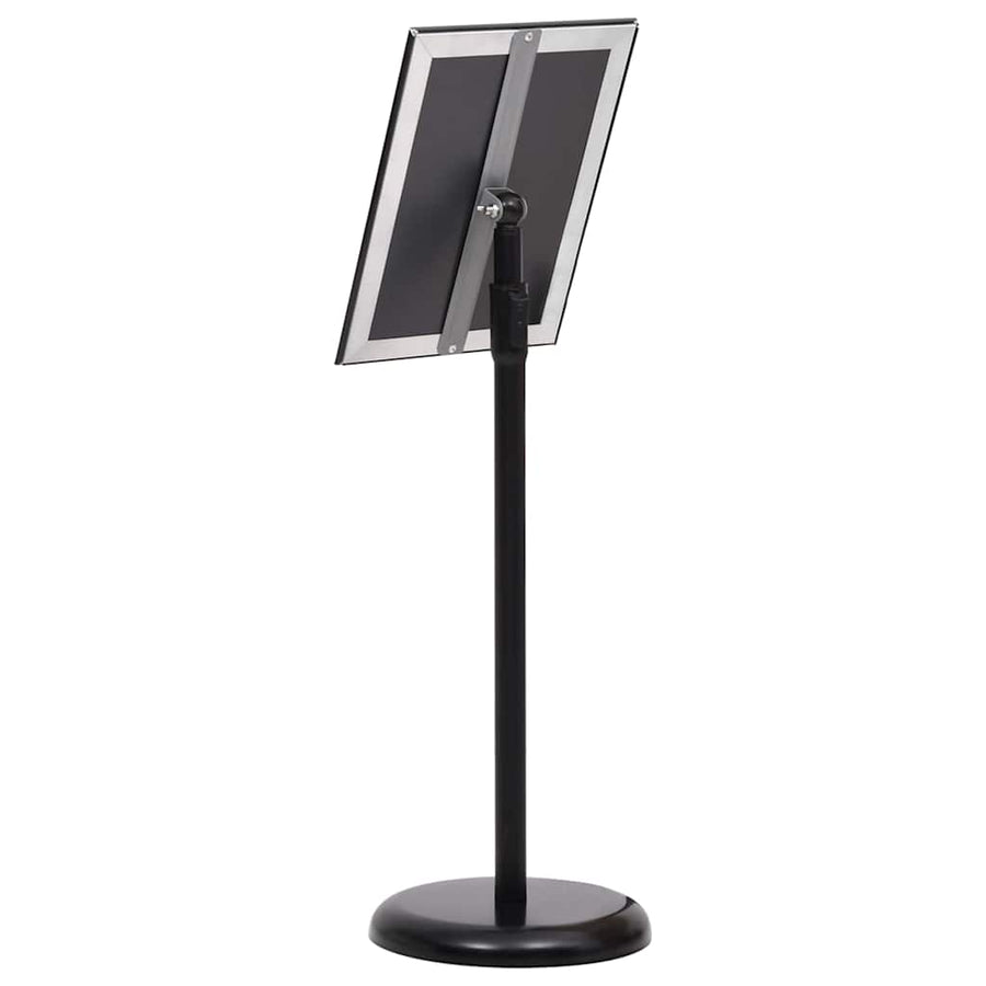 Posterstandaards 2 pcs Zwart 32.7 x 24 x 108 cm Aluminium