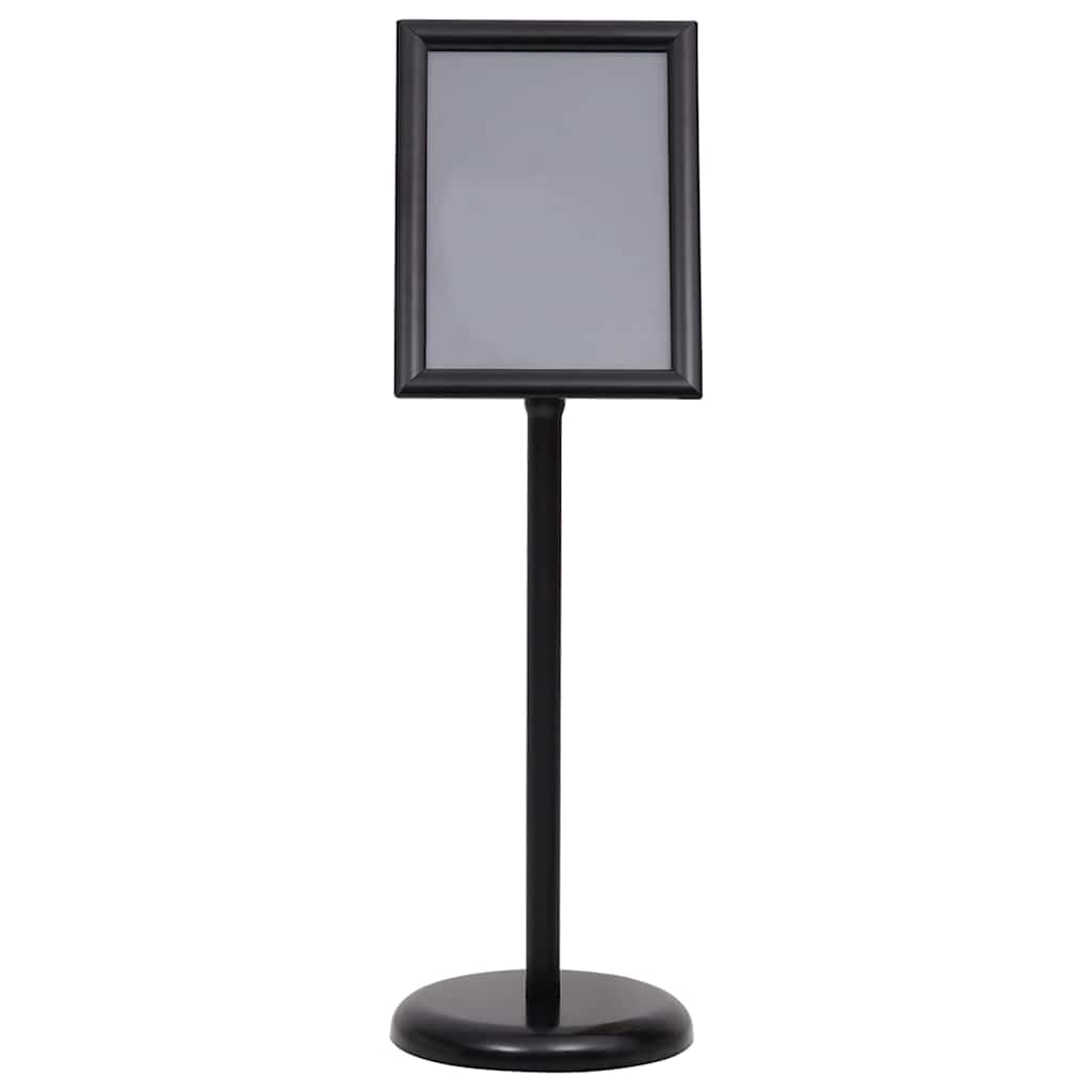 Posterstandaards 2 pcs Zwart 32.7 x 24 x 108 cm Aluminium