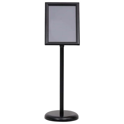 Posterstandaards 2 pcs Zwart 32.7 x 24 x 108 cm Aluminium