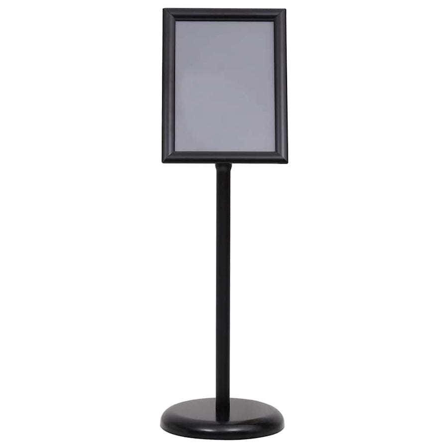 Posterstandaards 2 pcs Zwart 32.7 x 24 x 108 cm Aluminium
