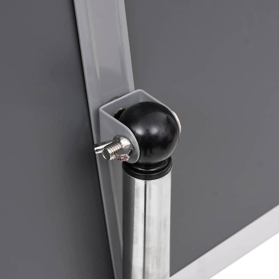 Posterstandaards 2 pcs Zilver 32.7 x 24 x 108 cm Aluminium