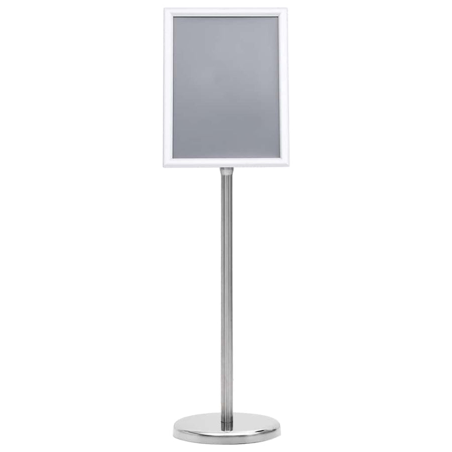 Posterstandaards 2 pcs Zilver 32.7 x 24 x 108 cm Aluminium