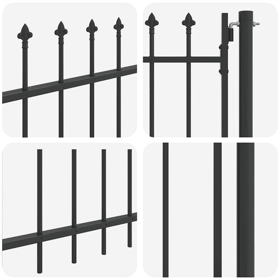 Hekpoort Grijs 100 x 250 cm Poedergecoat staal