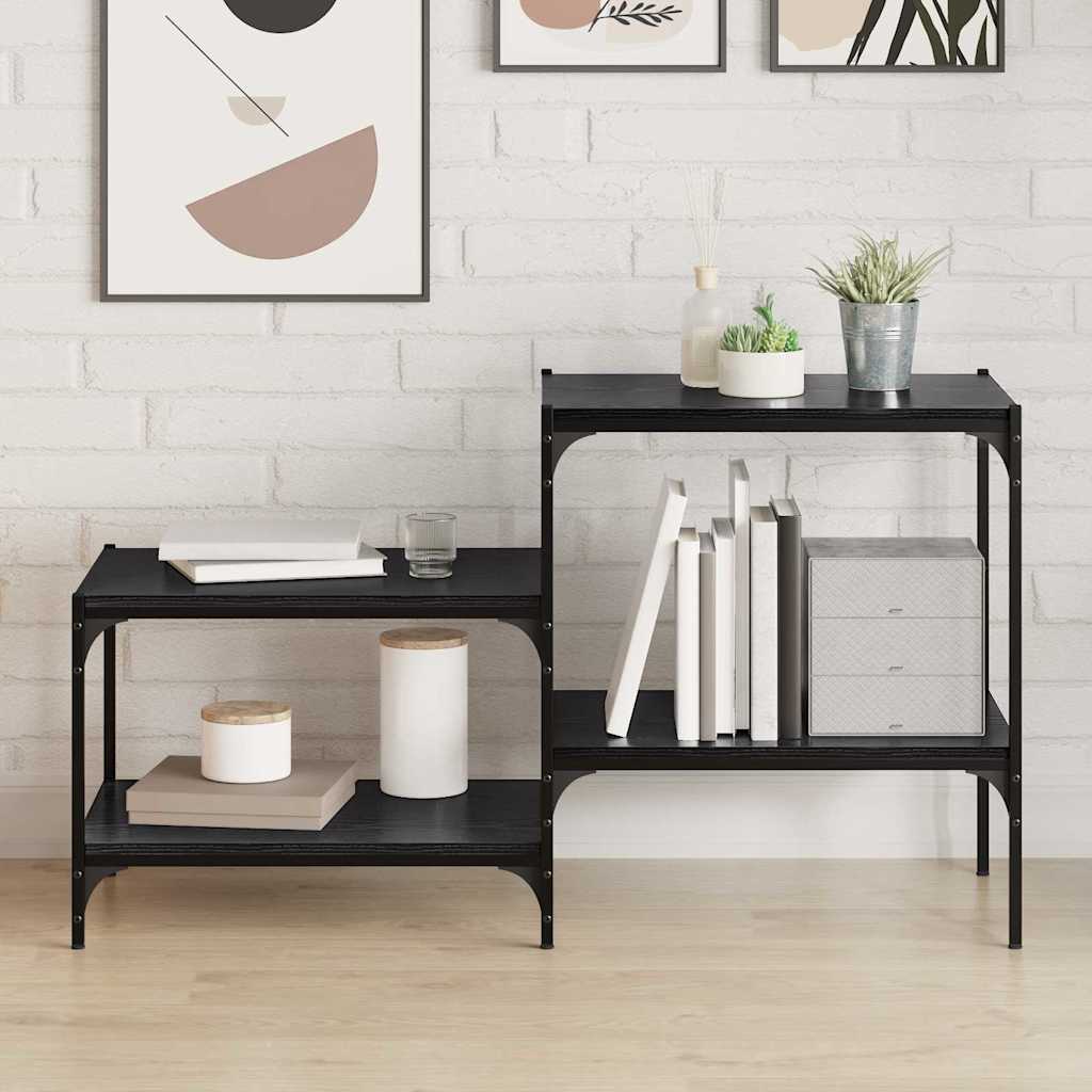 Boekenplank Bord 4 pcs Zwart 100 x 40 x 1.5cm Spaanplaat