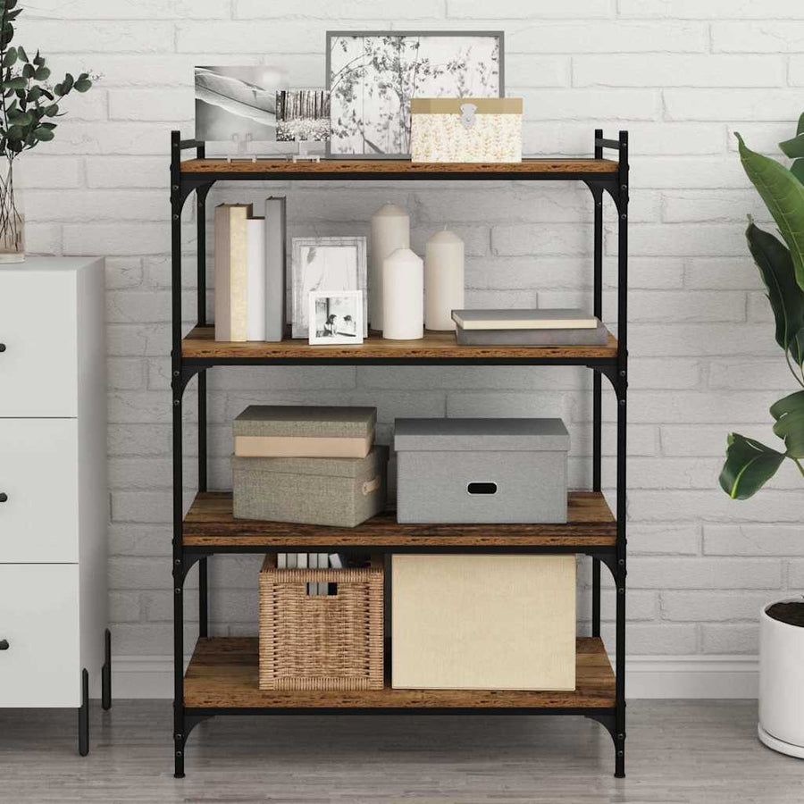 Boekenplank Bord 4 pcs Bruin 100 x 40 x 1.5cm Spaanplaat