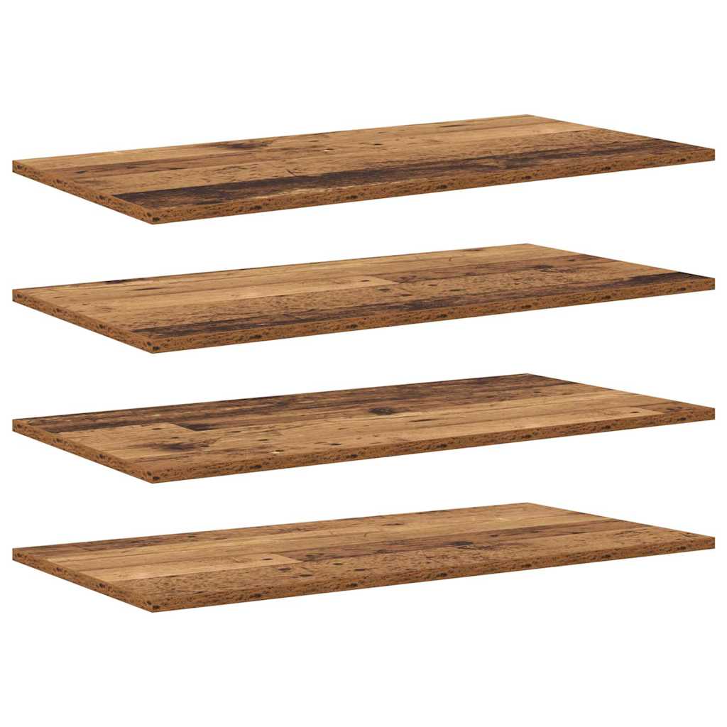 Boekenplank Bord 4 pcs Bruin 100 x 40 x 1.5cm Spaanplaat