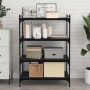 Boekenplank 80x40x1.5 cm zwart bewerkt hout
