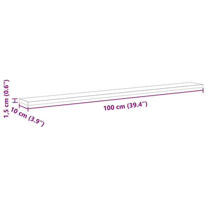 Boekenplank Bord 4 pcs Bruin 100 x 40 x 1.5cm Spaanplaat