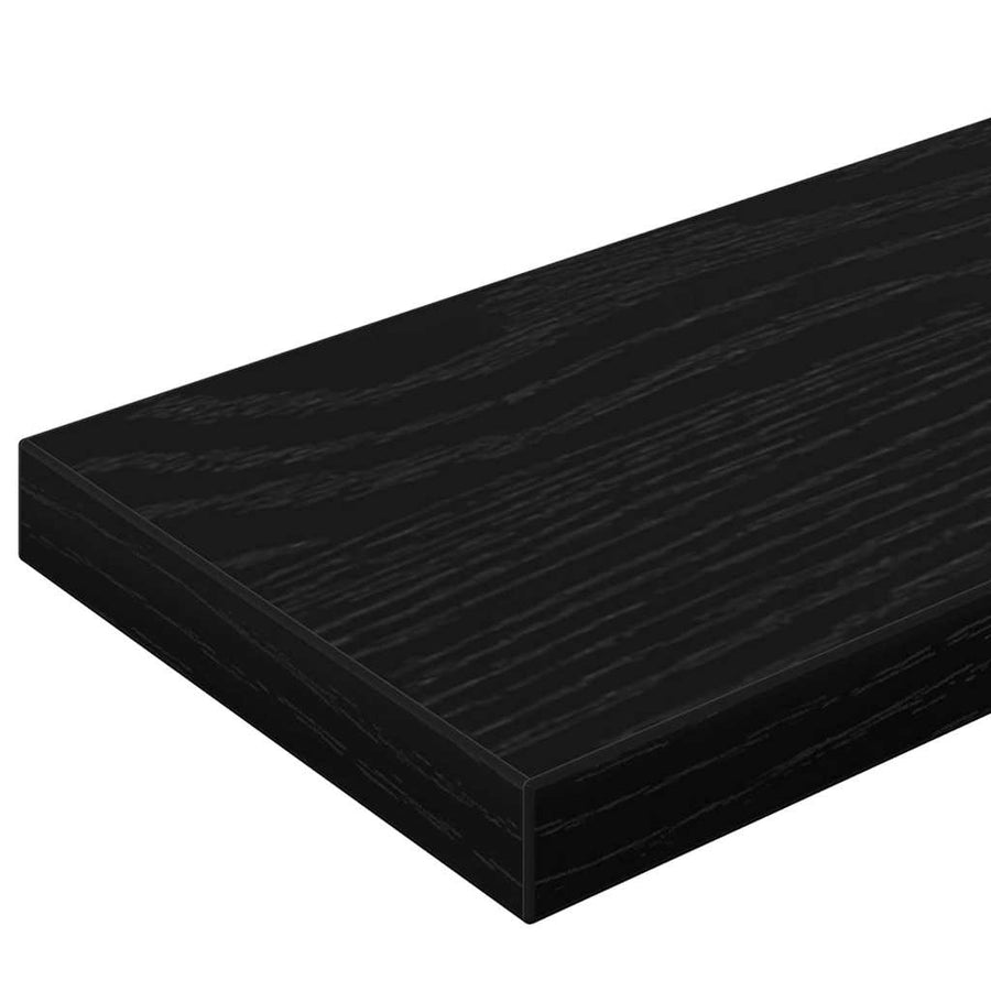 Boekenplank Bord 4 pcs Zwart 100 x 10 x 1,5 cm Bewerkt hout