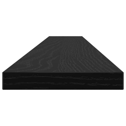 Boekenplank Bord 4 pcs Zwart 100 x 10 x 1,5 cm Bewerkt hout