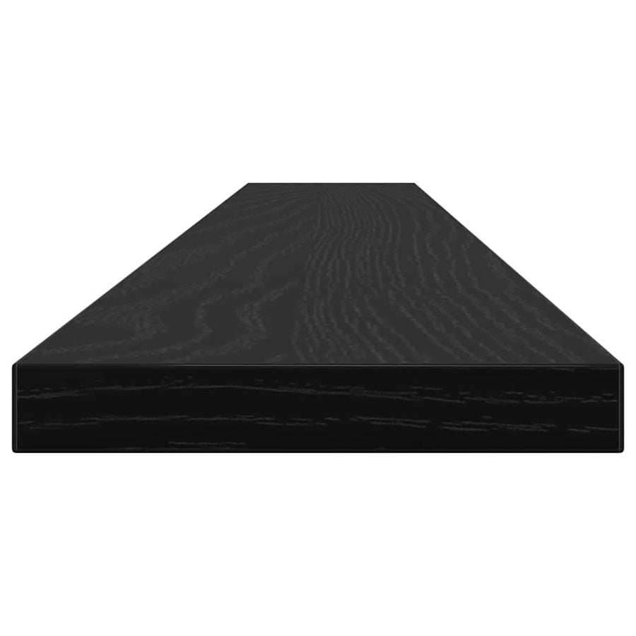 Boekenplank Bord 4 pcs Zwart 100 x 10 x 1,5 cm Bewerkt hout