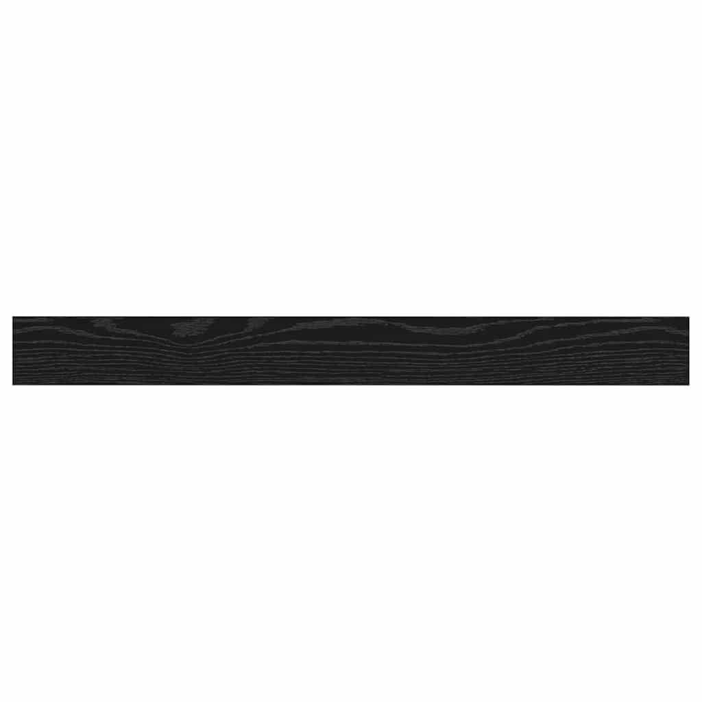 Boekenplank Bord 4 pcs Zwart 100 x 10 x 1,5 cm Bewerkt hout