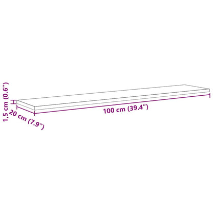 Boekenplank Bord 4 pcs Bruin 100 x 40 x 1.5cm Spaanplaat