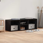 Schoenenbank 102x35x35 cm zwart eiken