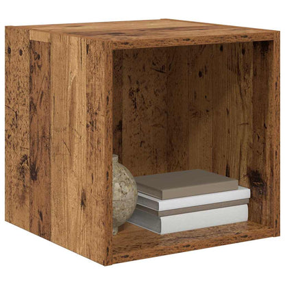 Wandkast Oud hout 37 x 37 x 37 cm Bewerkt hout