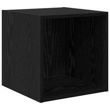 Wandkast met plank Zwart eiken 37 x 37 x 37 cm Bewerkt hout