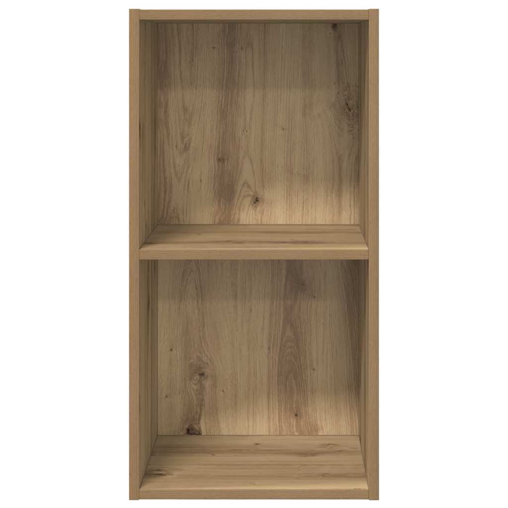 TV-kast artisanaal eikenkleurig 37 x 37 x 72 cm Bewerkt hout