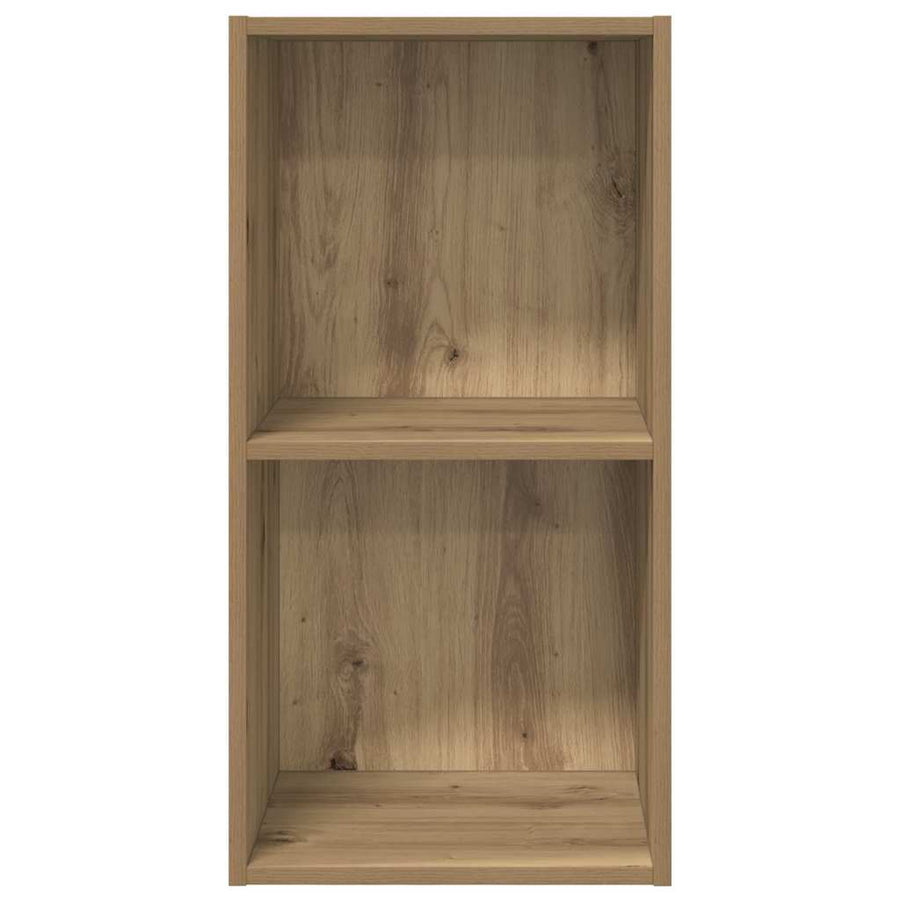 TV-kast artisanaal eikenkleurig 37 x 37 x 72 cm Bewerkt hout