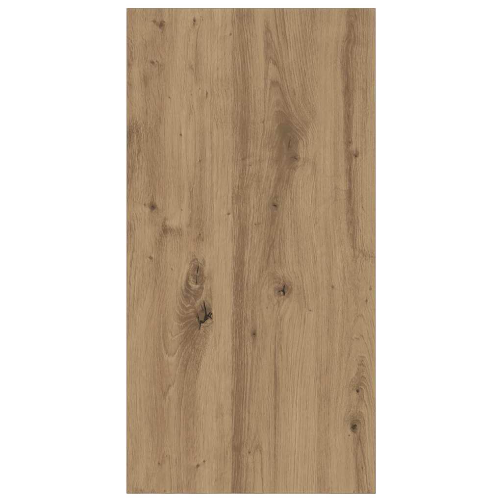 TV-kast artisanaal eikenkleurig 37 x 37 x 72 cm Bewerkt hout