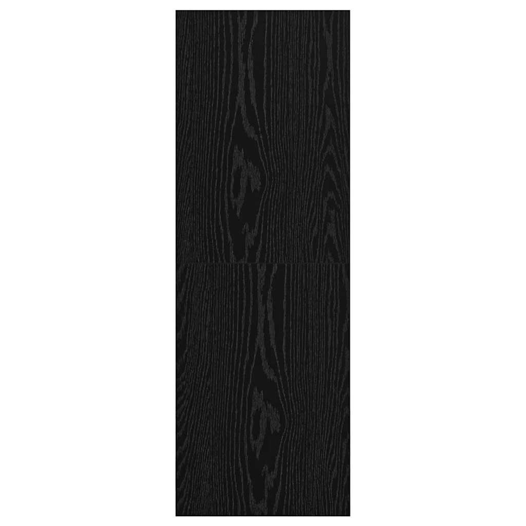 TV-kast met plank Zwart eiken 37 x 37 x 107 cm Bewerkt hout
