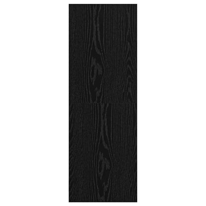TV-kast met plank Zwart eiken 37 x 37 x 107 cm Bewerkt hout