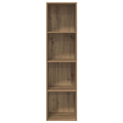 TV-kast artisanaal eikenkleurig 37 x 37 x 142.5 cm Bewerkt hout