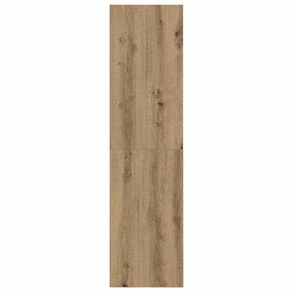 TV-kast artisanaal eikenkleurig 37 x 37 x 142.5 cm Bewerkt hout