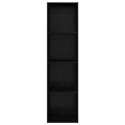 TV-kast met plank Zwart eiken 37 x 37 x 142.5 cm Bewerkt hout