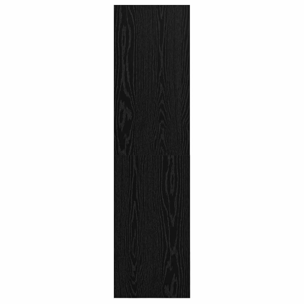 TV-kast met plank Zwart eiken 37 x 37 x 142.5 cm Bewerkt hout