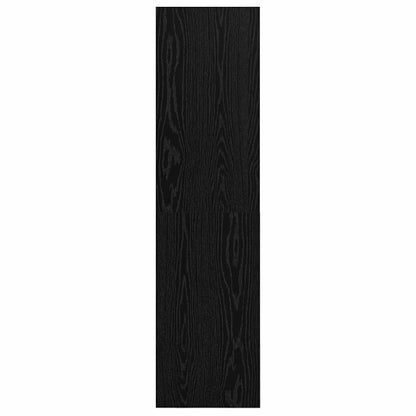 TV-kast met plank Zwart eiken 37 x 37 x 142.5 cm Bewerkt hout