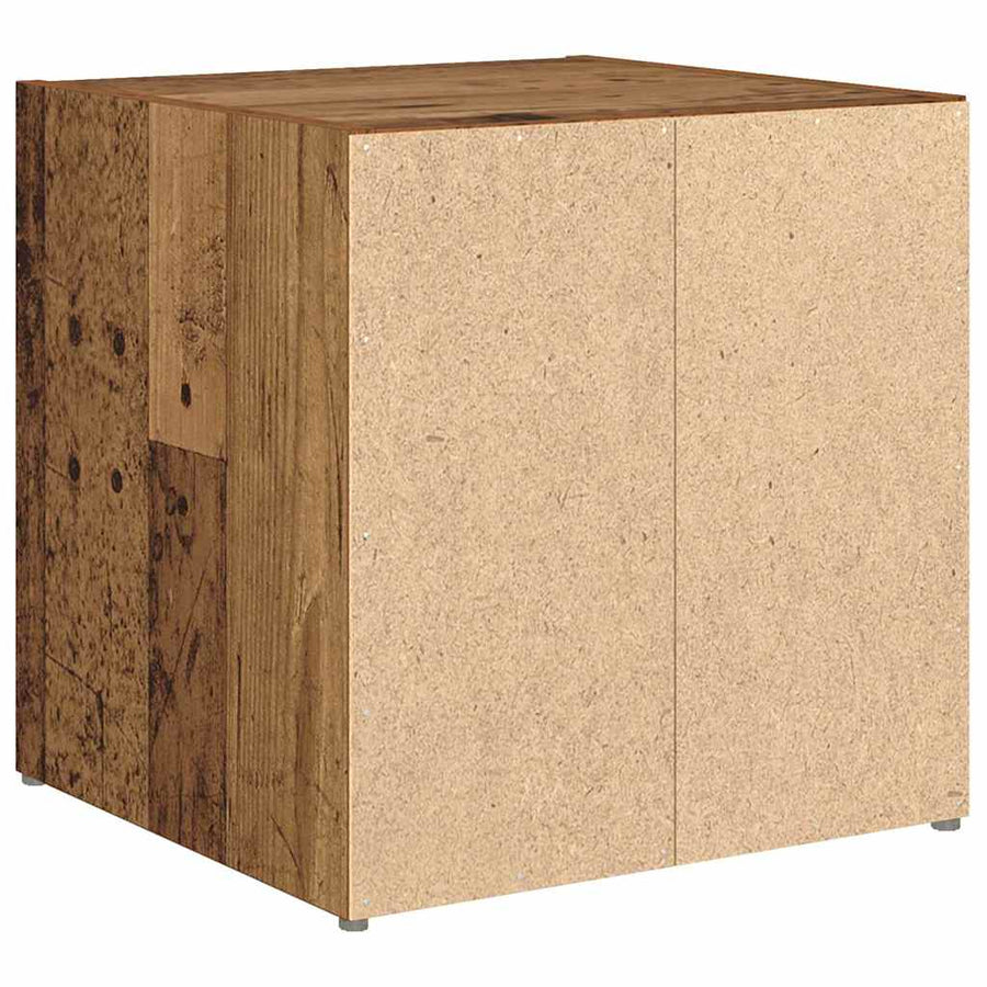 TV-kast met opslag 2 pcs Bruin 37 x 35 x 37 cm Bewerkt hout