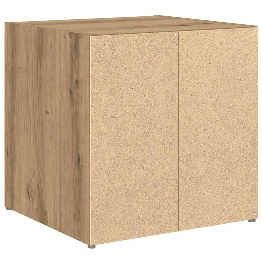 TV-kast met opslag 2 pcs Bruin 37 x 35 x 37 cm Bewerkt hout