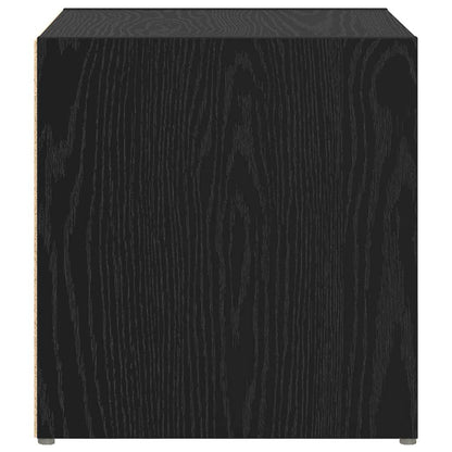 TV-kast met opslag 2 pcs Zwart 37 x 35 x 37 cm Bewerkt hout