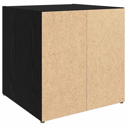 TV-kasten - set van 4, Zwart Eiken, 37x35x37 cm, Gelaagd Hout