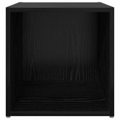 TV-kasten - set van 4, Zwart Eiken, 37x35x37 cm, Gelaagd Hout