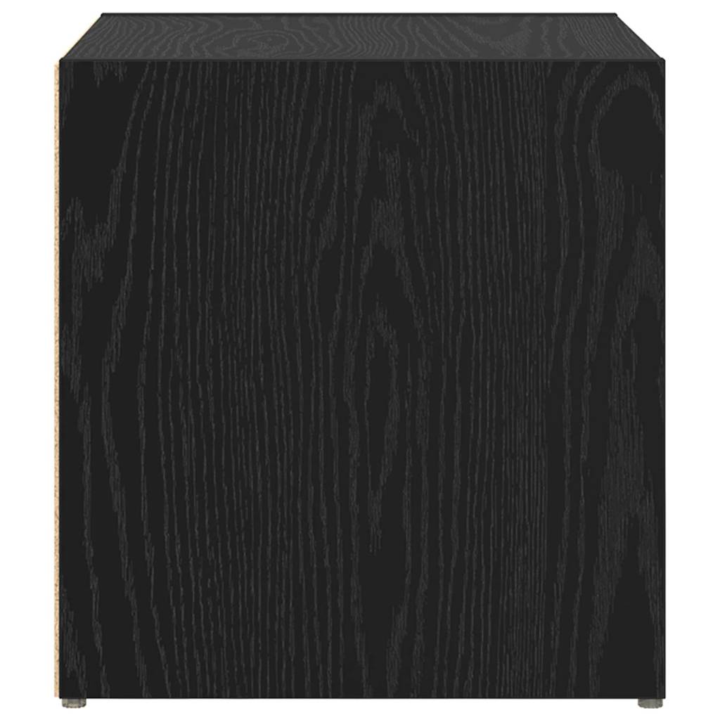 TV-kasten - set van 4, Zwart Eiken, 37x35x37 cm, Gelaagd Hout