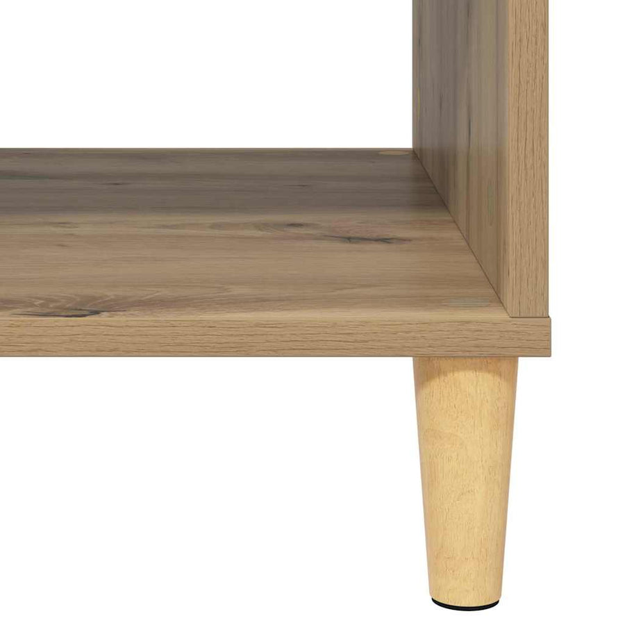 artisanaal eikenkleurig 103.5 x 60 x 35 cm Bewerkt hout