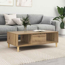 artisanaal eikenkleurig 103.5 x 60 x 35 cm Bewerkt hout