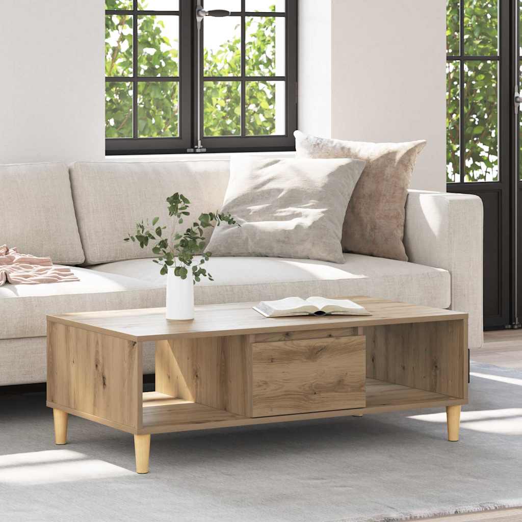 artisanaal eikenkleurig 103.5 x 60 x 35 cm Bewerkt hout