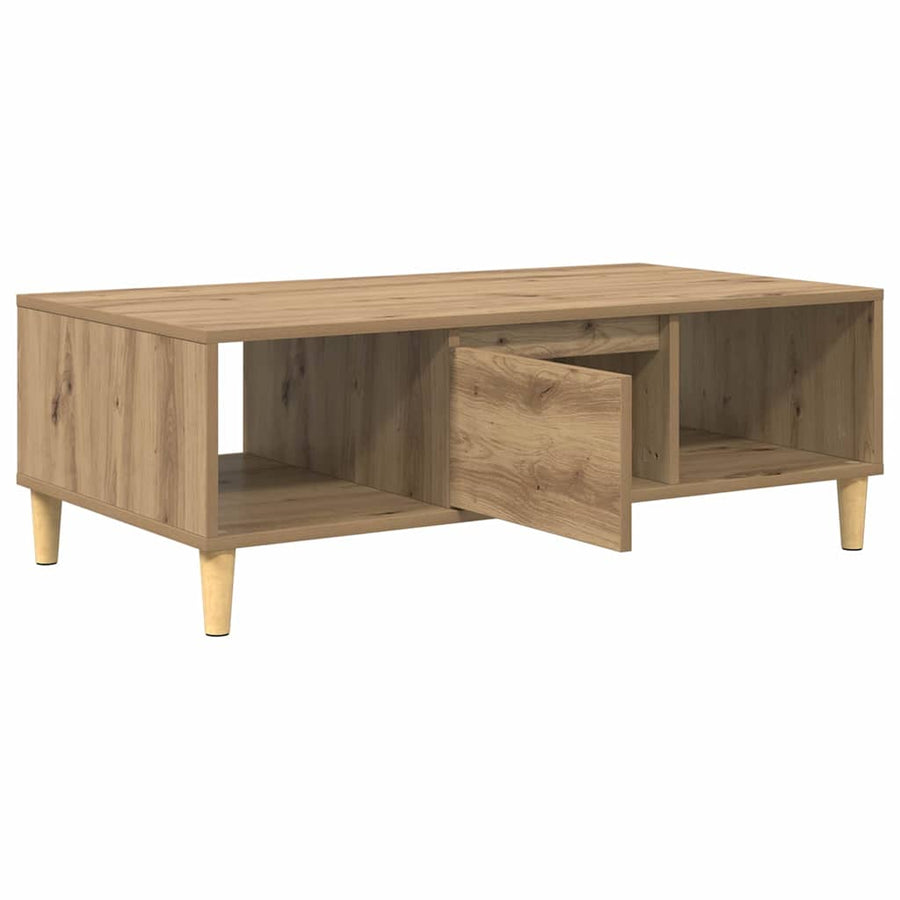 artisanaal eikenkleurig 103.5 x 60 x 35 cm Bewerkt hout