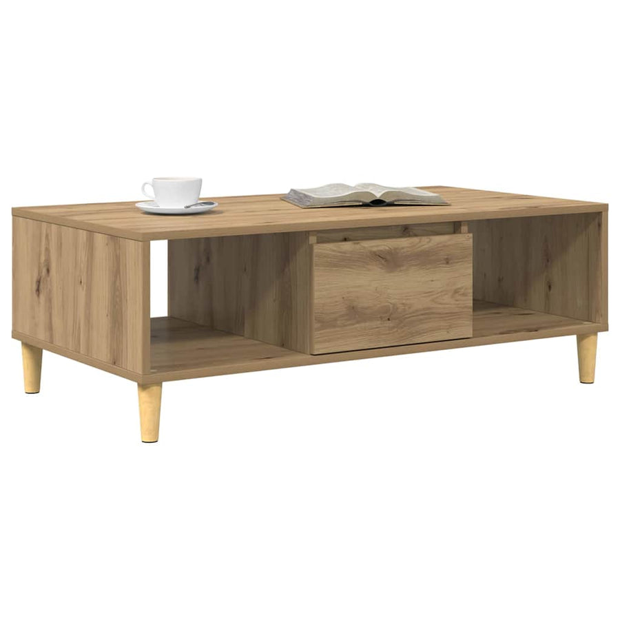 artisanaal eikenkleurig 103.5 x 60 x 35 cm Bewerkt hout