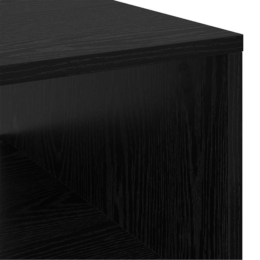 met opslag met de deur Zwart eiken 103.5 x 60 x 35 cm Bewerkt hout