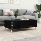 Coffee Table Black Oak 102 x 55 x 35 cm Engineered wood